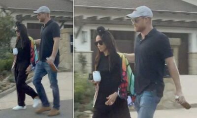 Breaking News: Meghan Markle and Prince Harry take children Archie and Lilibet trick or treating in Santa Barbara with Duchess donning colourful butterfly costume - while Duke dresses down in jeans and a polo...see more