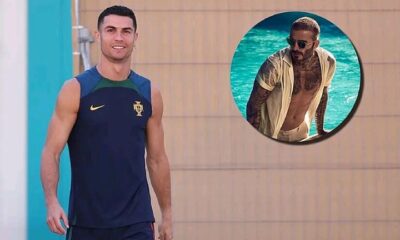 Breaking News: Cristiano Ronaldo 'sinks' David Beckham's self-esteem: "He's handsome but I'm not normal, I'm perfect"....see more